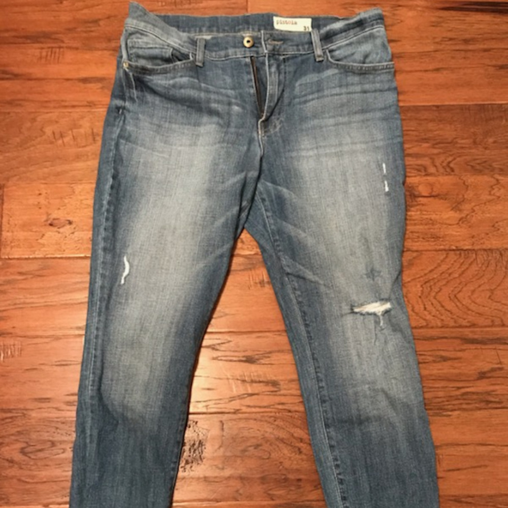 Pistola distressed denim